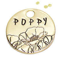 Load image into Gallery viewer, Bouquet of Poppies Dog &amp; Cat ID Tag
